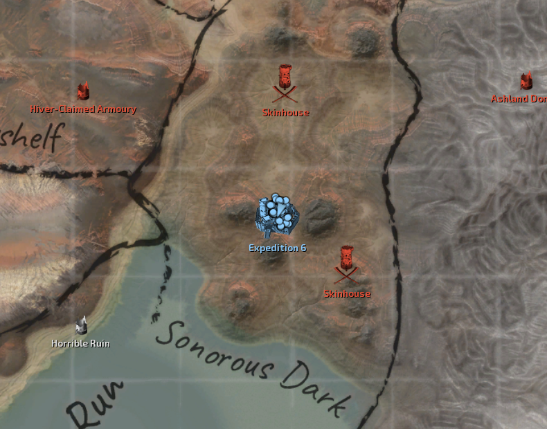 Sonorous Dark Base Map Location